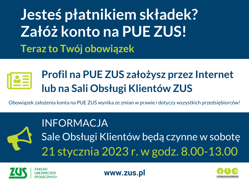 info o PUE ZUS