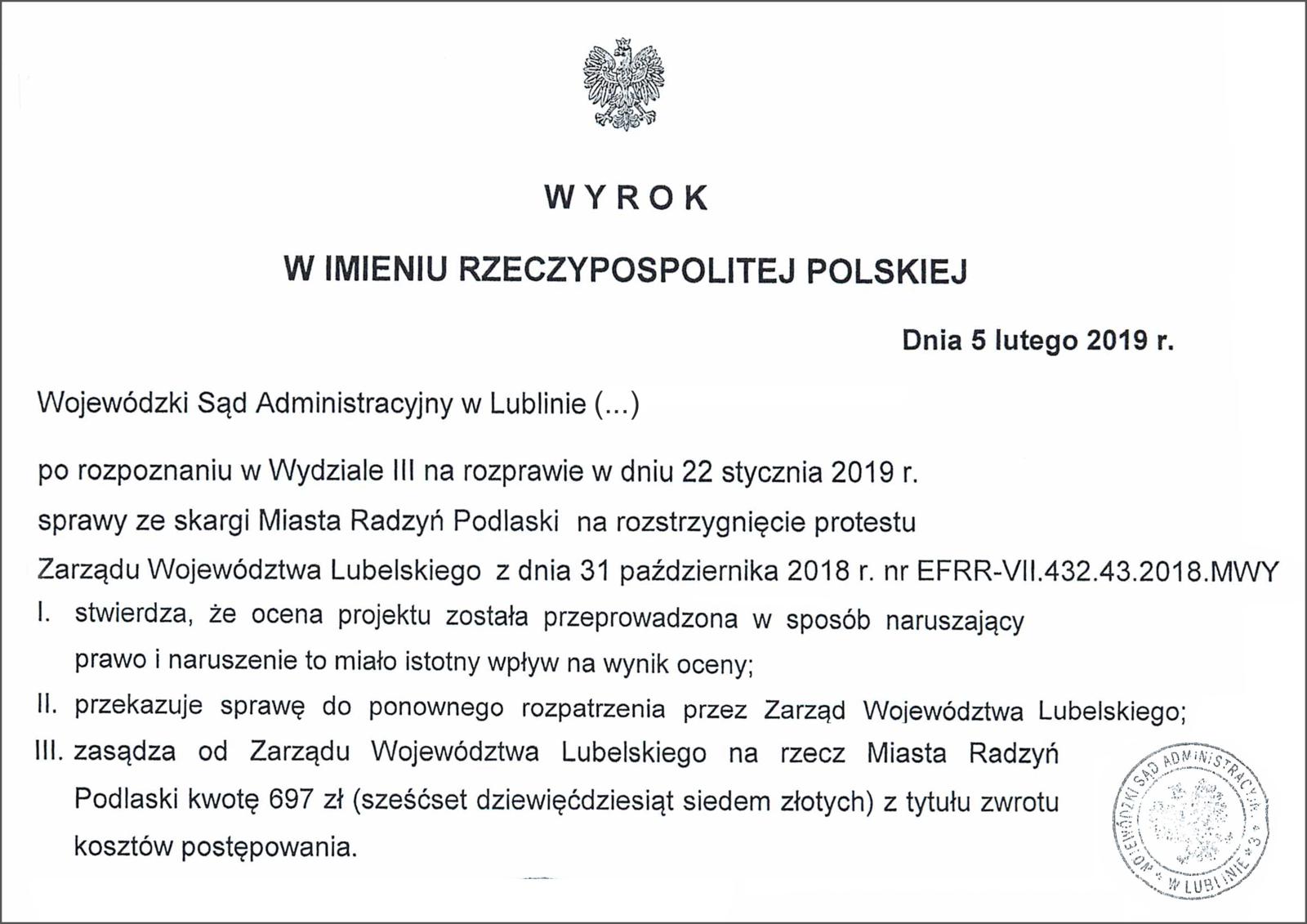 wyrok 10mln