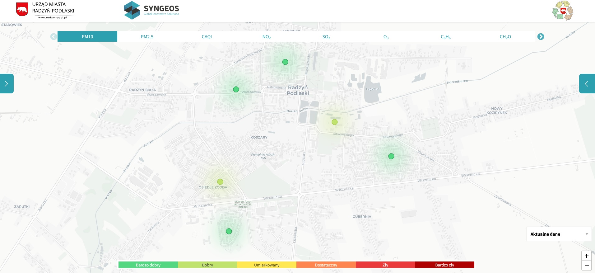 Syngeos mapa