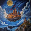 Kinga Zawidlak Podniebny rejs, 2025 Olej, Płótno 100 cm x 100 cm
