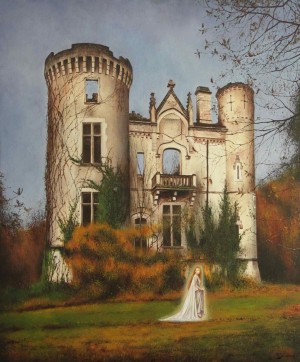Konrad Hamada Biała dama, 2021 Olej, Płótno 120 cm x 100 cm