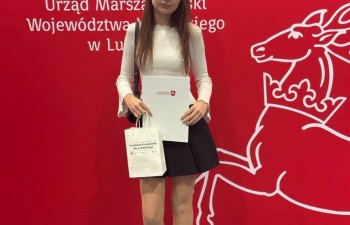 Zosia - stypendystka Szkoły Podstawowej nr 1